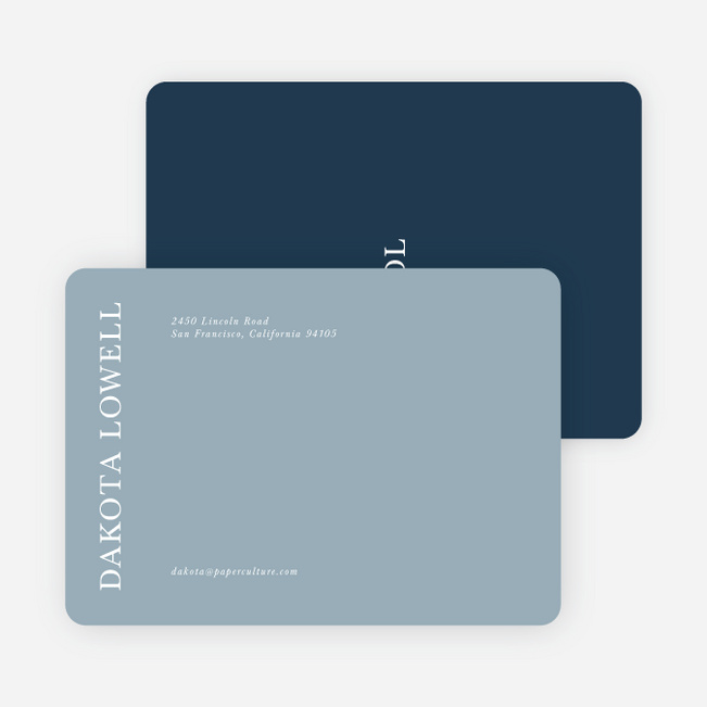 Emerging Union Wedding Thank You Cards - Blue