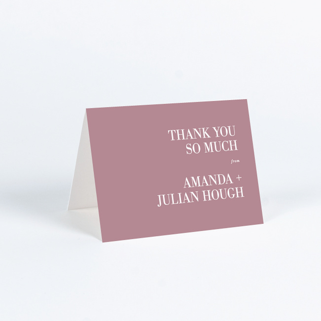 Two to Tango Wedding Thank You Cards - Pink