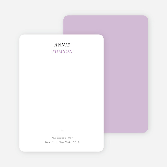A Wonderful Feeling Wedding Thank You Cards - Purple