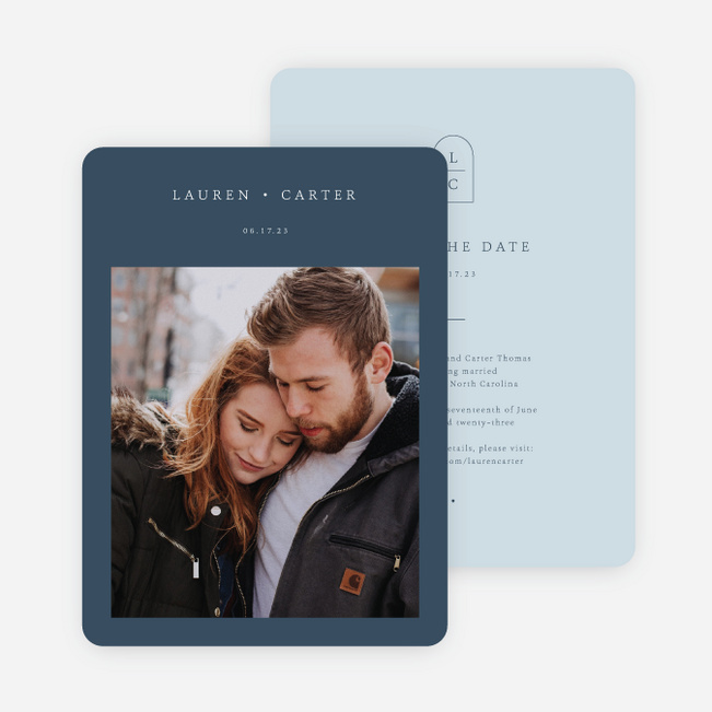 Devotion Save the Date Cards - Blue