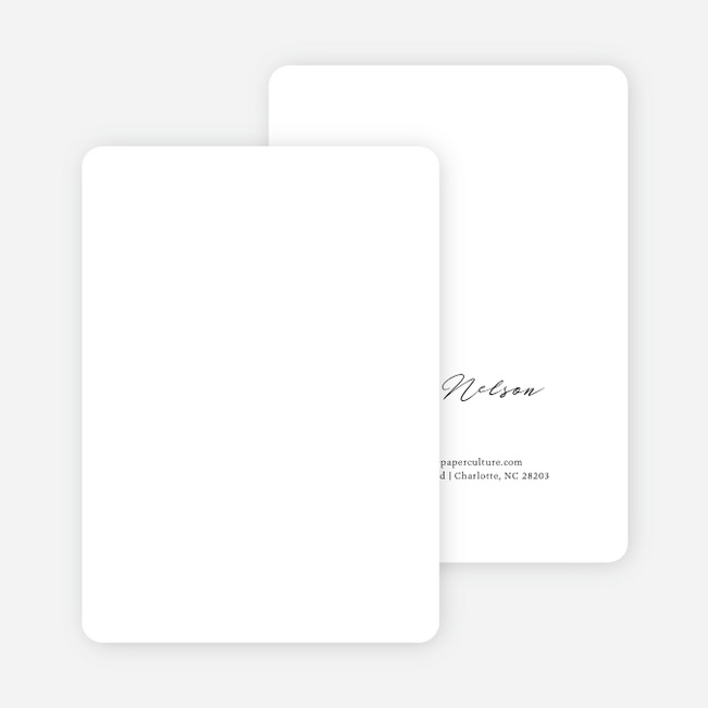 Sincerity Wedding Thank You Cards - White