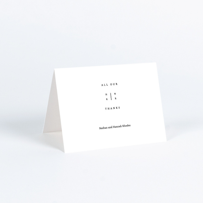 Tried and True Wedding Thank You Cards - White
