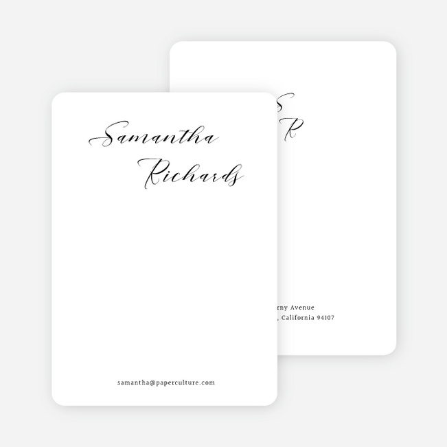 Openness Wedding Thank You Cards - White