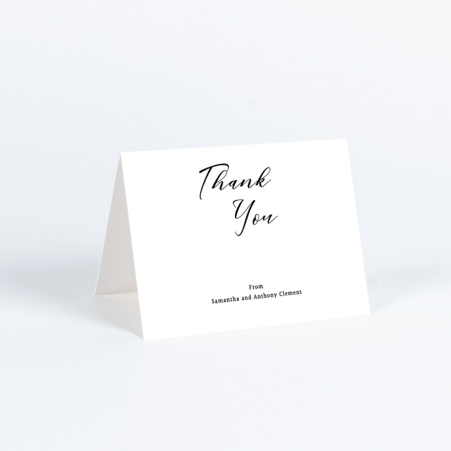 Openness Wedding Thank You Cards - White
