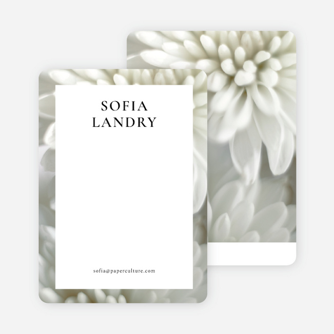 Tenderness Wedding Thank You Cards - White