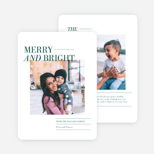 Dash of Merriness Christmas Cards - Green
