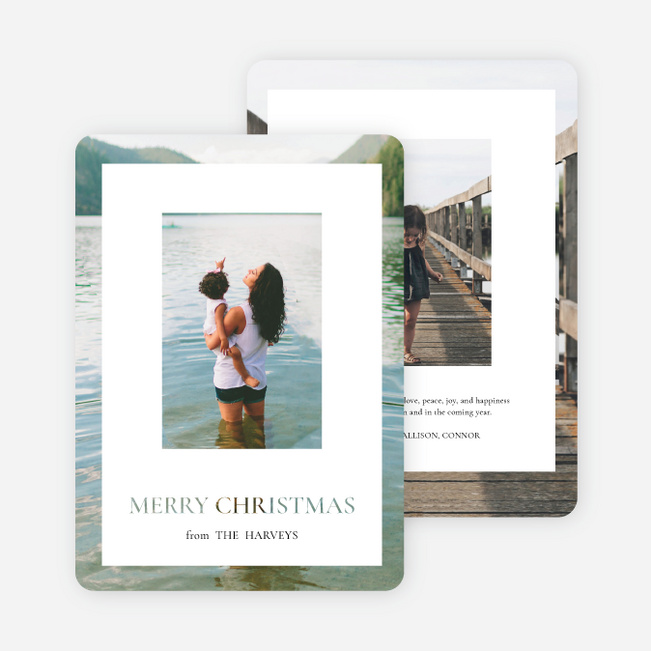 Happiness in Focus Christmas Cards - White