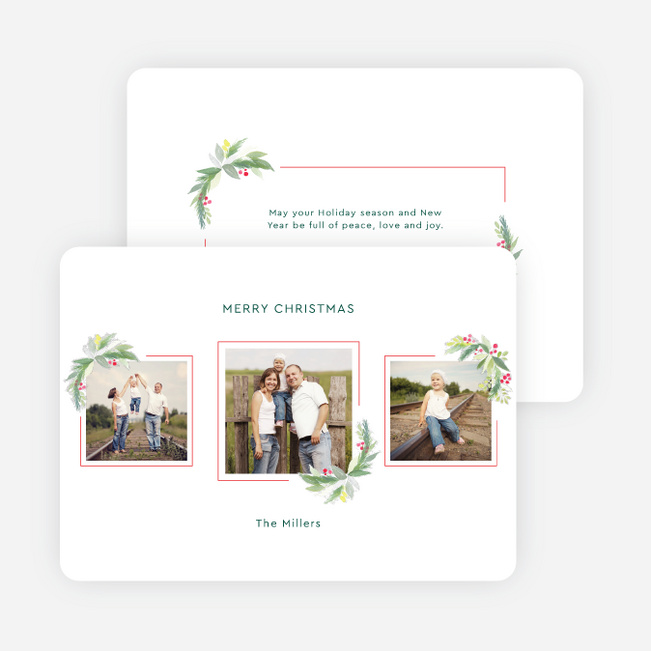 Happiness Framed Christmas Cards - Multi