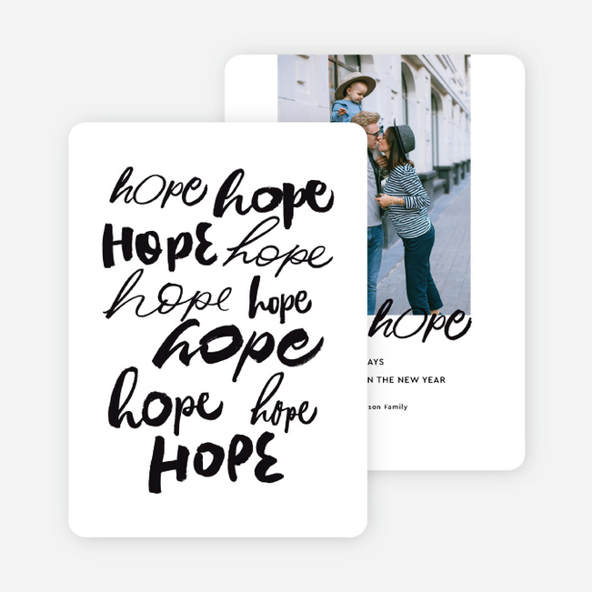 Hope Out Loud Christmas Photo Cards & Holiday Photo Cards - White