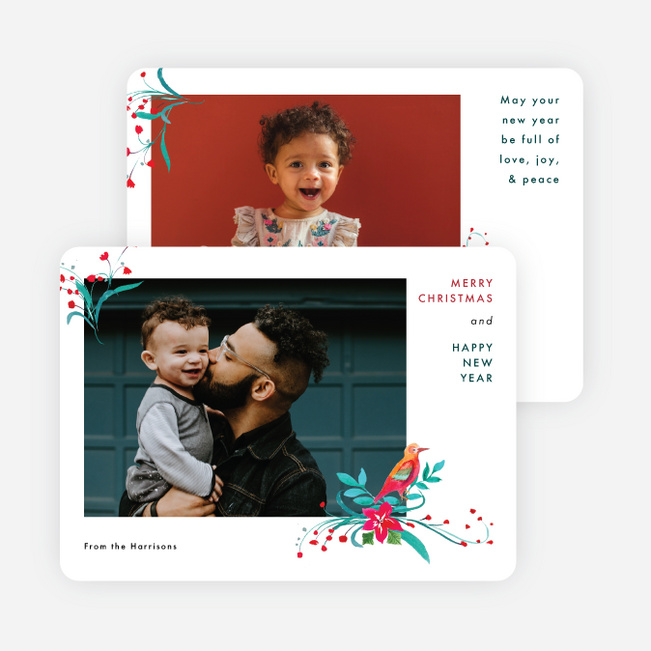 Festive Flourish Christmas Cards - Multi