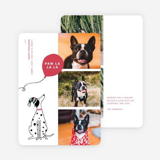 Pawliday Cheer Multi Photo Holiday Cards - Multi