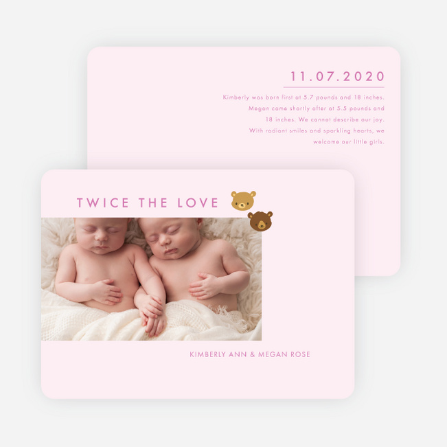 Couple of Cubs Multiples Announcements - Pink