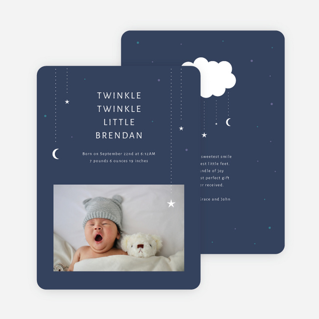 Boy's Twinkle Twinkle Little Star Envelope Liner