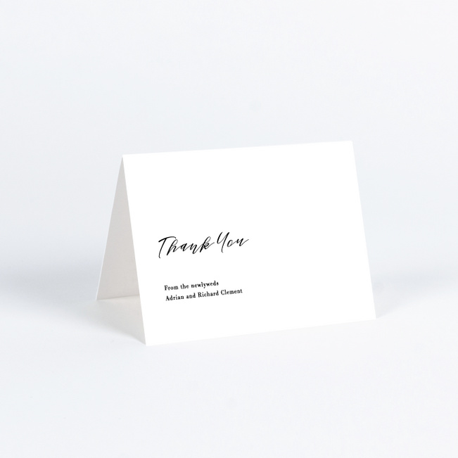 Love Anyway Wedding Thank You Cards - White