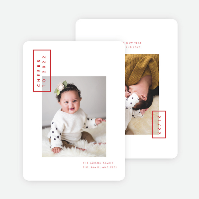 Brightness Wrapped Up Holiday Cards - Red