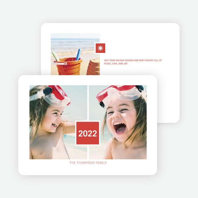 Double Joy New Year Cards - Red