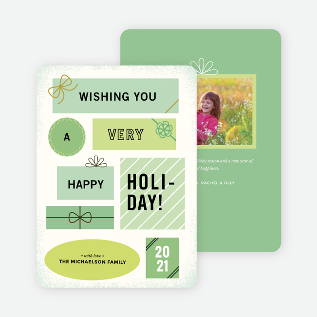Gifts Galore Holiday Cards - Green