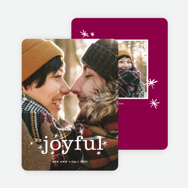 Be Joyful Holiday Cards - Red