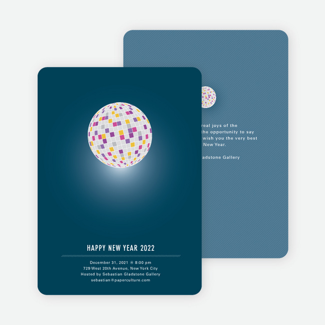 New Year’s Party Invitation - Midnight Blue