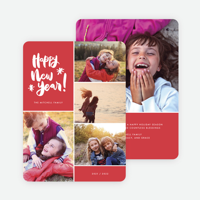 Warm Wishes Holiday Cards - Red