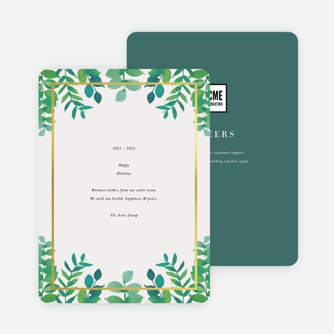 Wreath Wonders Christmas Cards - Green