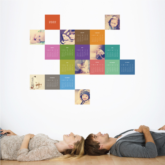 Photo Calendar Wall Decals - Multi