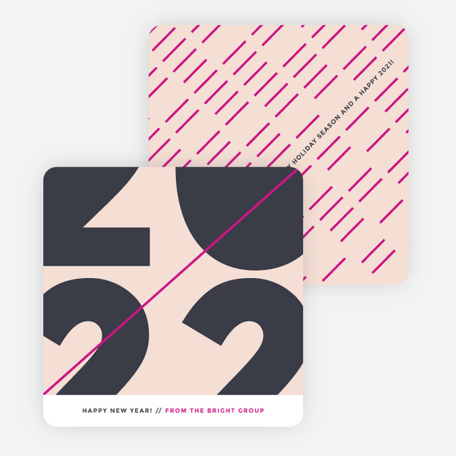 Pure Happiness New Year Cards - Pink