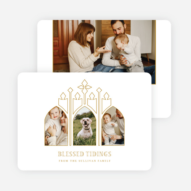 Blessed Arches Christmas Cards - Yellow