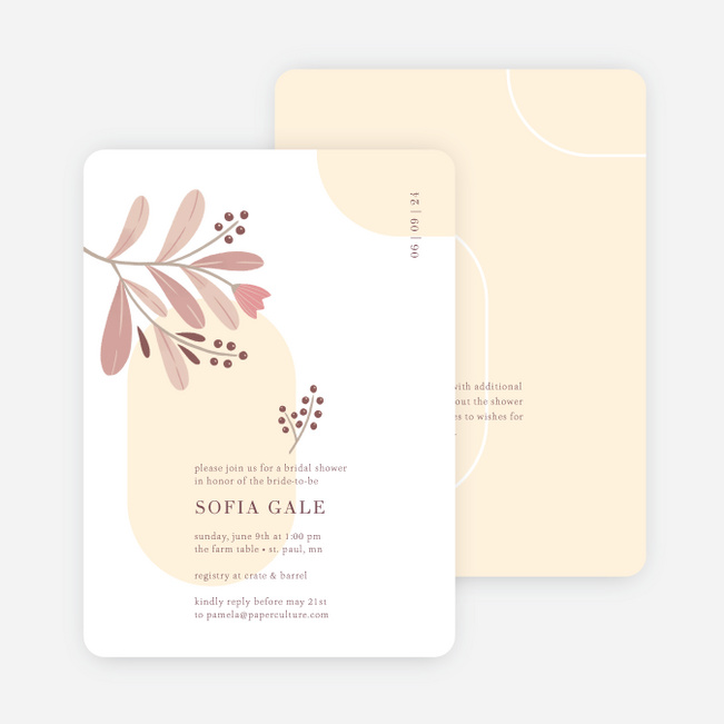 Shape Inspiration Bridal Shower Invitations - Multi