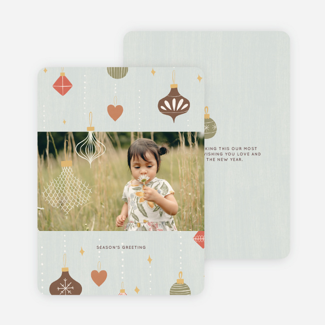 Ornaments Aplenty Holiday Cards and Invitations - Multi