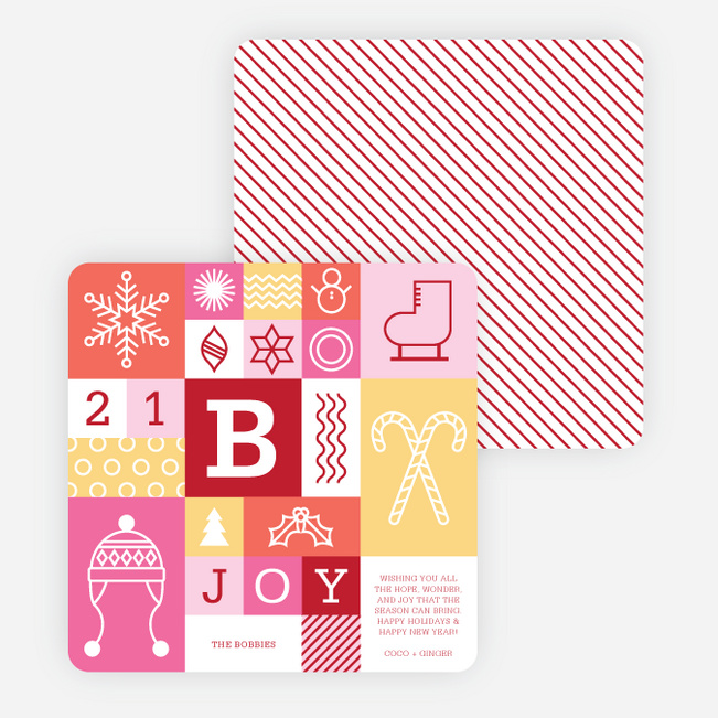 Winter Things Holiday Cards - Pink
