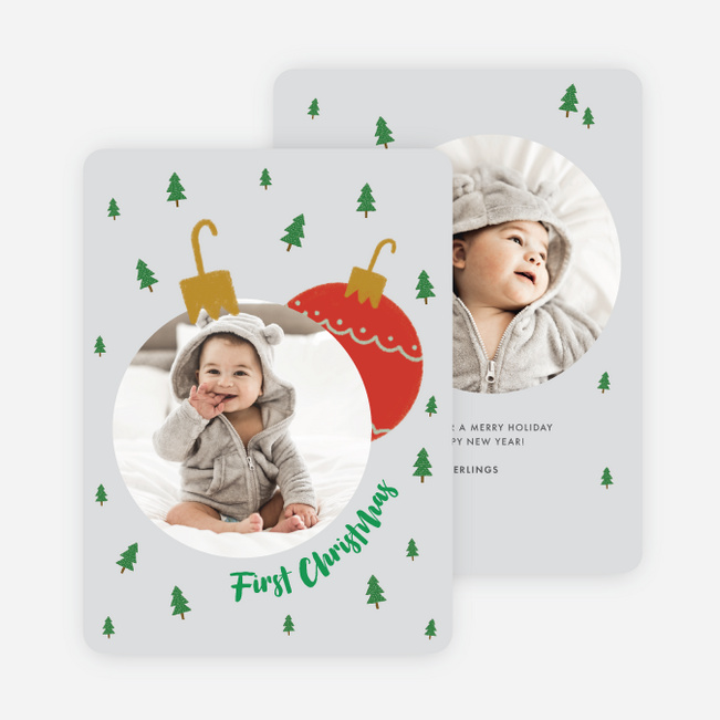 Big Ornaments Christmas Cards - Multi