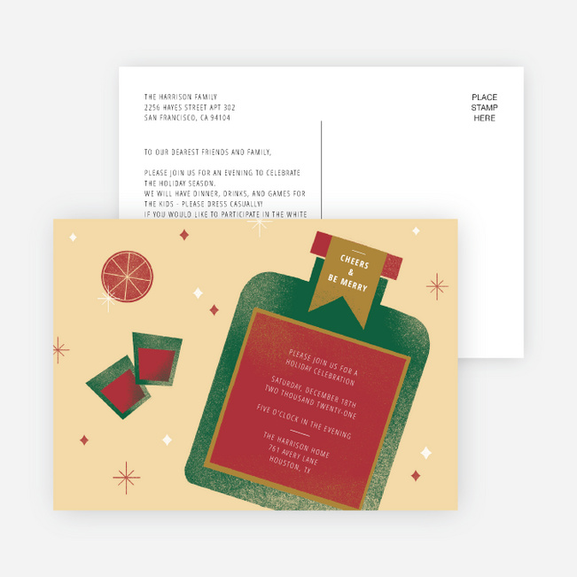 Cheerful Spirits Holiday Invitations - Multi