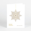 Foil Ornate Snowflake - Yellow