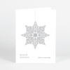 Foil Ornate Snowflake - Gray