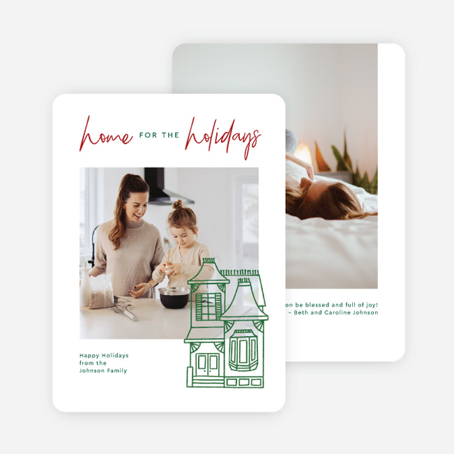 Warm Home Holiday Cards and Invitations - Multi