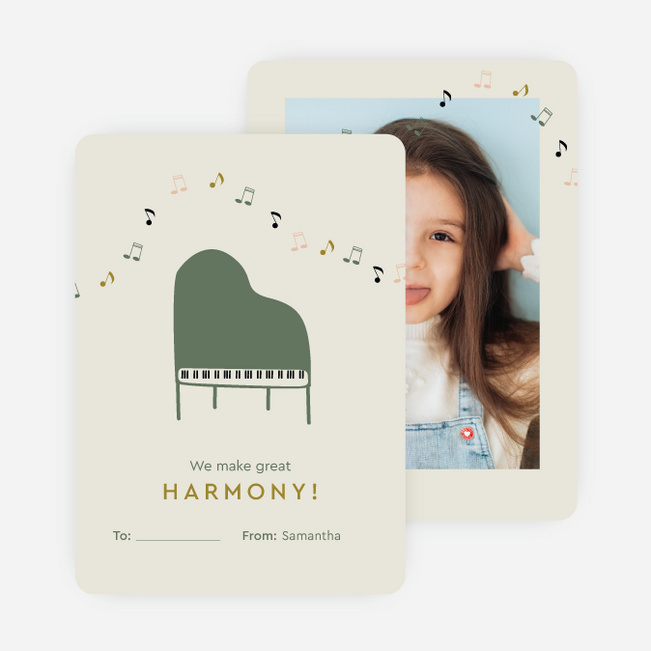 Living in Harmony Valentine’s Day Cards - Green
