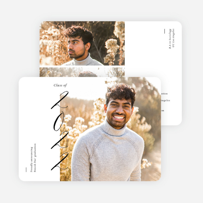 Biggest Year Graduation Announcements & Graduation Invitations - White