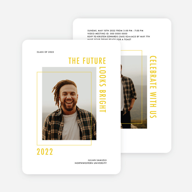 Crossroads Graduation Announcements & Graduation Invitations - Yellow
