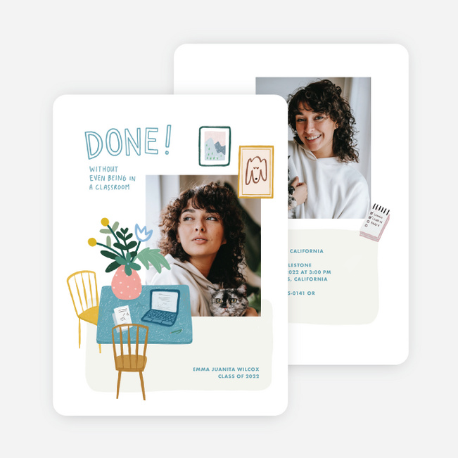 Distance Learner Graduation Announcements & Graduation Invitations - Multi