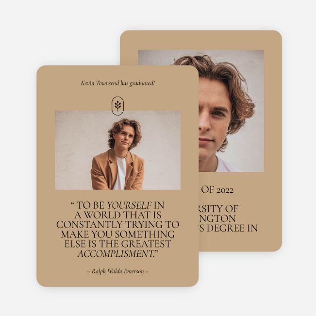 Inspiration Graduation Announcements & Graduation Invitations - Yellow