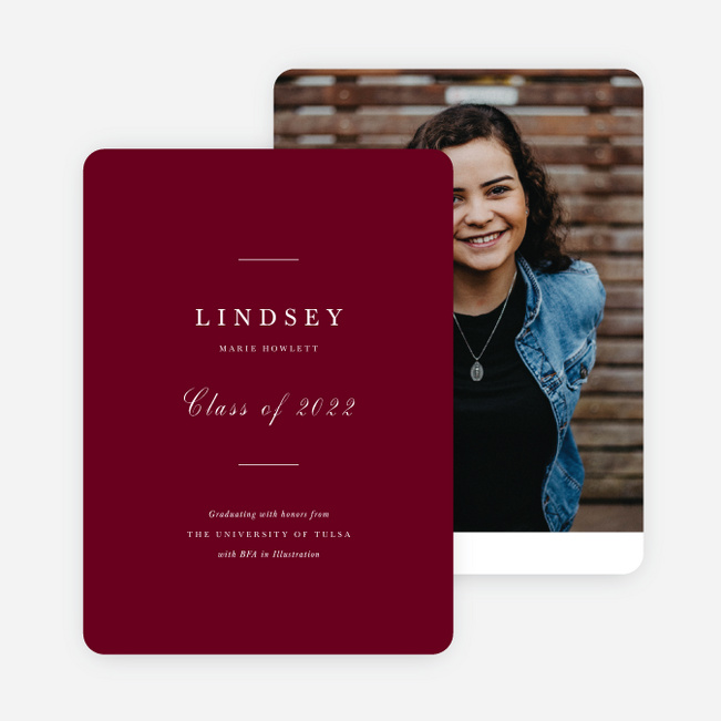 Ready for Anything Graduation Announcements & Graduation Invitations - Red