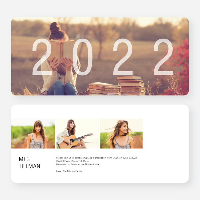 A Year to Remember Graduation Invitations - Black