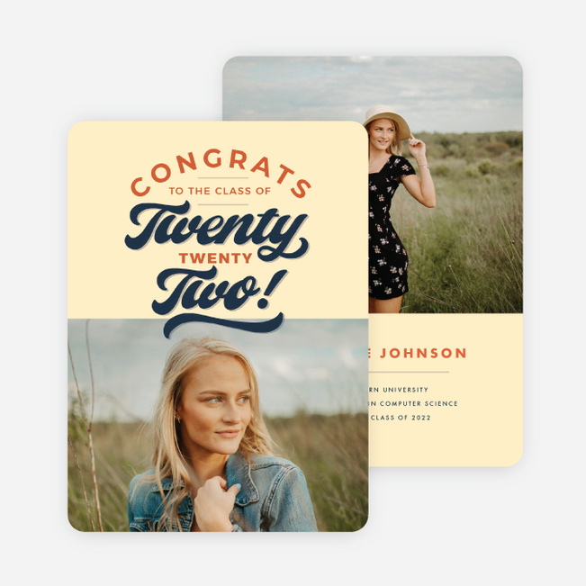 Congrats to the Class Graduation Announcements & Graduation Invitations - Multi