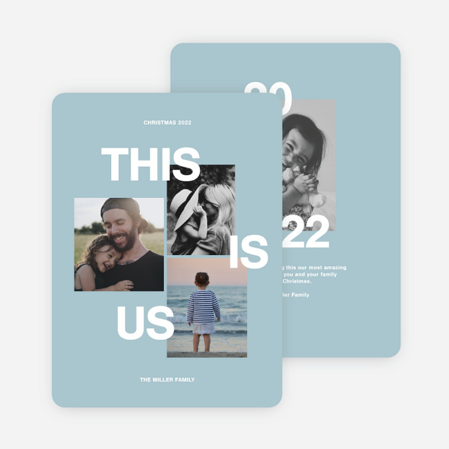 This Is Us Holiday Card - Blue