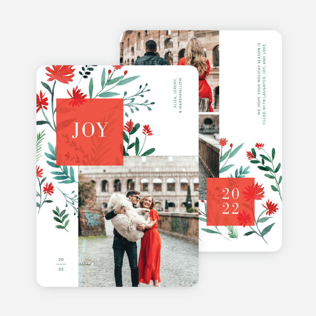 Festive Collage Holiday Cards and Invitations - Multi