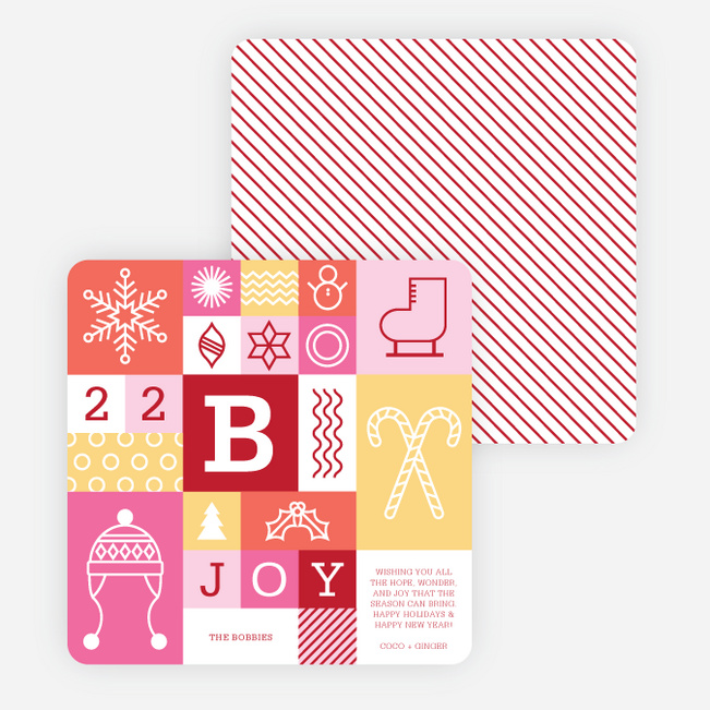 Winter Things Holiday Cards - Pink