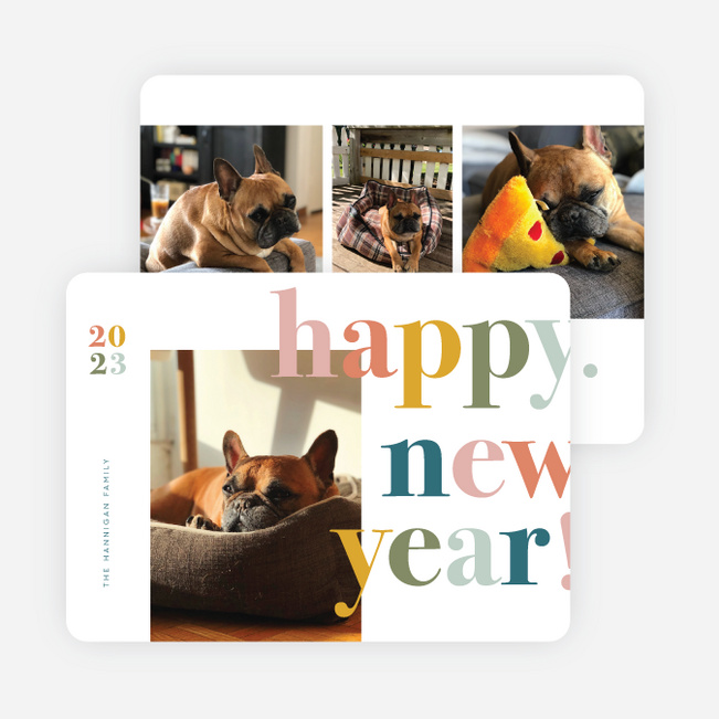 Stylishly Said New Year Cards and Invitations - Multi