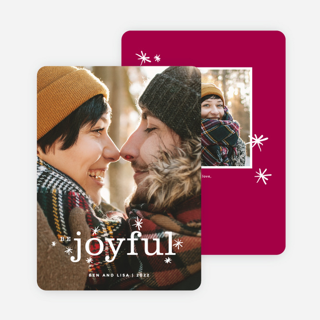 Be Joyful Holiday Cards - Red
