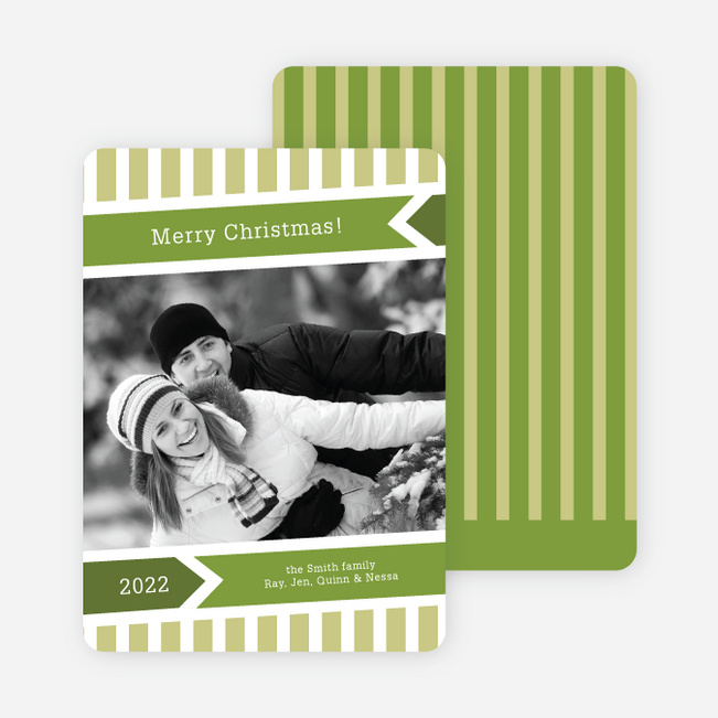 Modern Merry Christmas Cards - Lemongrass